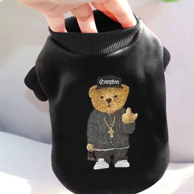 韩国ins猫咪狗狗衣服春秋冬泰迪博美比熊宠物套头卫衣防掉毛可爱
