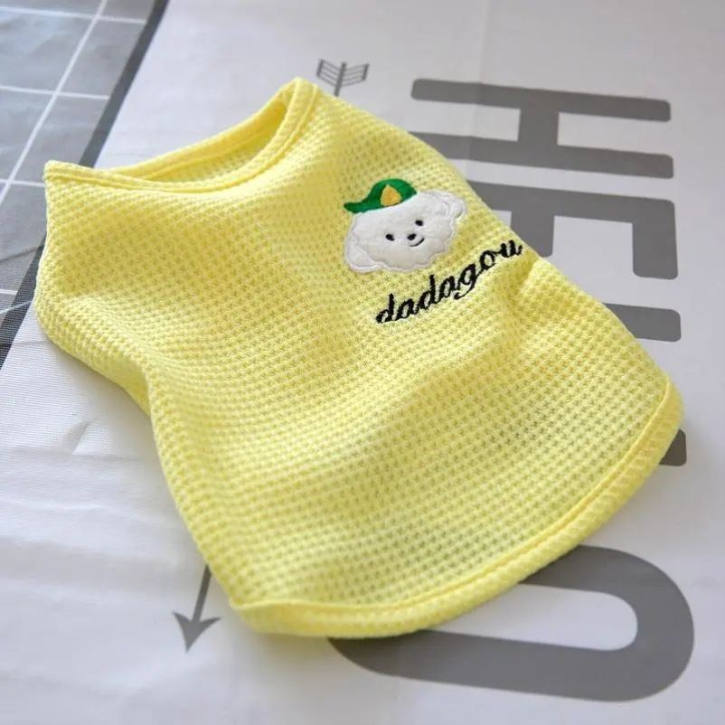 宠物猫咪比熊博美小型犬防晒T恤泰迪狗狗衣服春夏装春装薄款背心