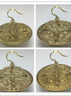 鸟笼黄铜圆形盖板 顶板鸟笼配件 十三太保钩子 鸟笼鸟具用品