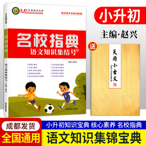 名校指典语文知识集结号 小学语文知识集锦资料包知识大全大集结考点汇编 小升初知识宝典语文核心素养小古文真题训练国学