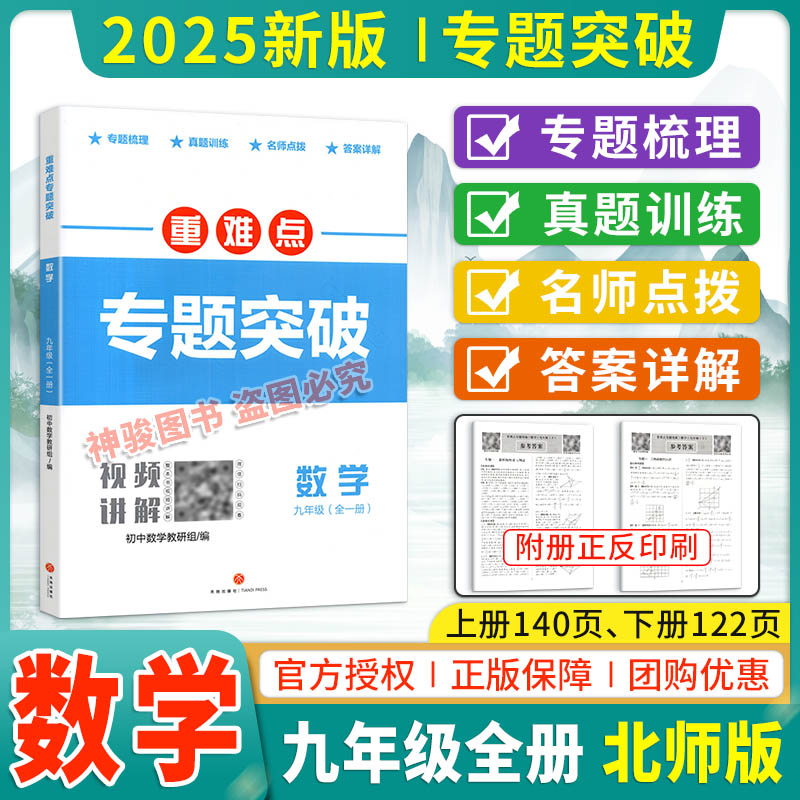 2025版重难点专题突破九年级数学