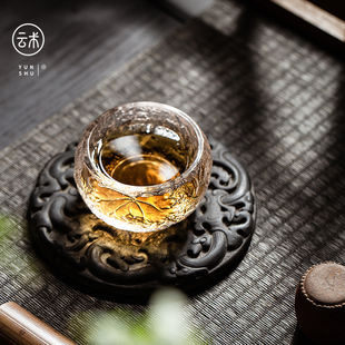 日式 云术 琉璃冰冻烧茶杯古法手工主人杯品茗单杯小茶盏功夫茶具