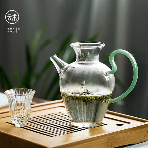 云术仿宋加厚耐热玻璃泡茶公道杯