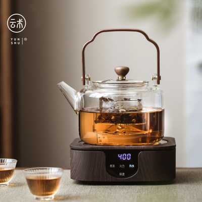 云术茶壶煮茶器煮茶炉小型家用玻璃煮茶壶专用烧水多功能电陶炉