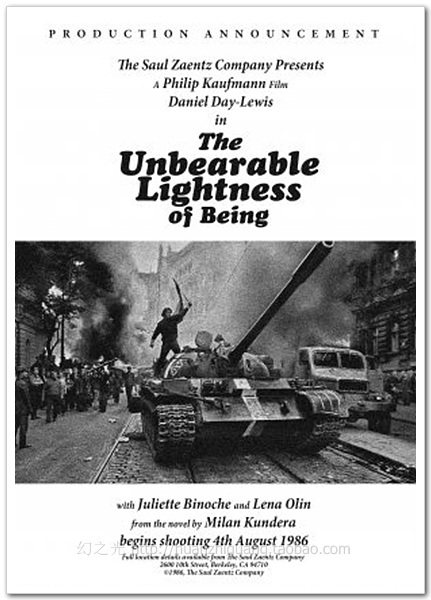 布拉格之恋/电影海报/原版授权/艺术电影/装饰画