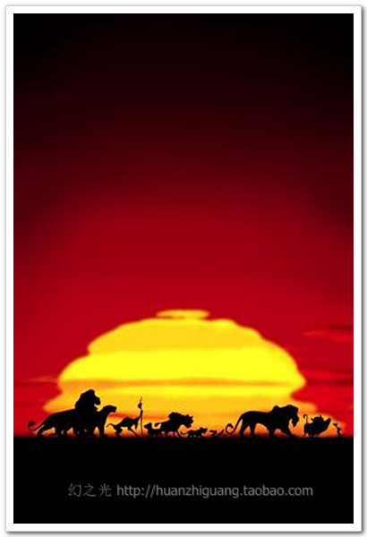 狮子王/动画电影海报/艺术电影/装饰画/原版授权