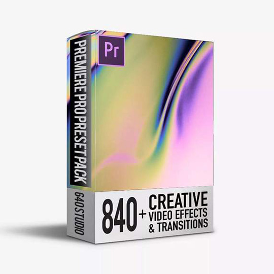 840个无缝过渡转场预设 Premiere Pro 模板