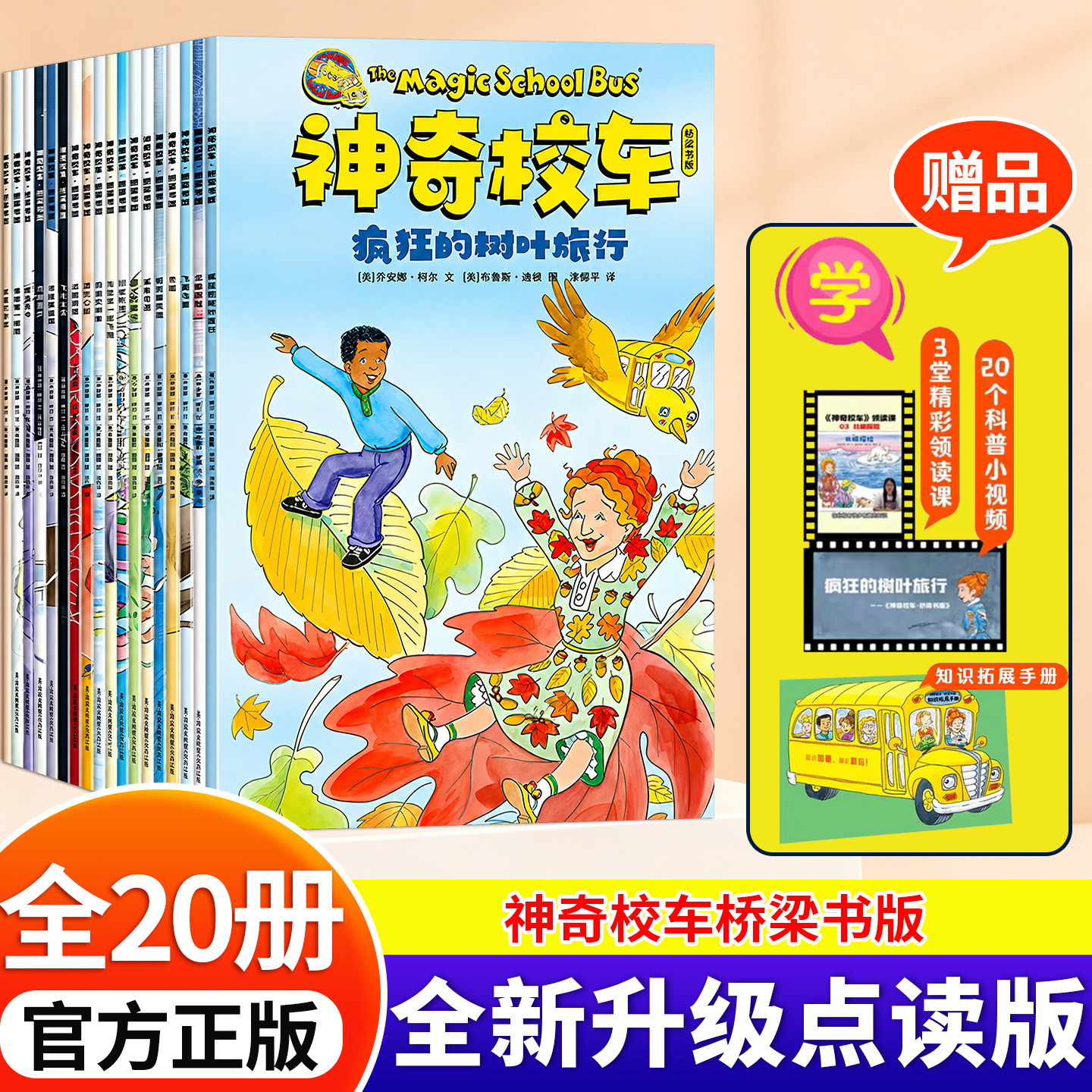 全新正版神奇校车桥梁书版20册