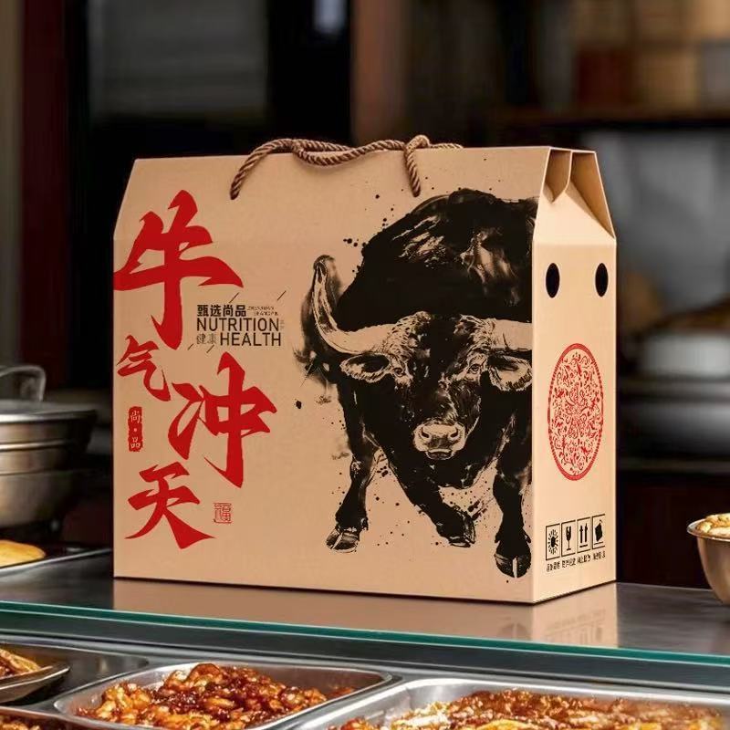 牛肉礼品盒空盒子熟食礼盒包装盒通用羊肉腊味土特产高档