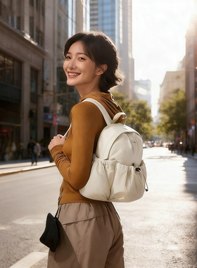 蕉下双肩背包女LC183旅游轻便高颜值防水通勤运动徒步小背包书包