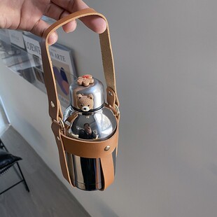 ins原宿风小巧不锈钢保温杯女生高颜值可爱水杯男生外带大肚杯子