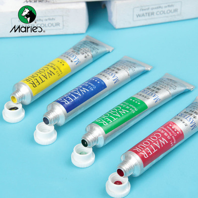 马利透明初学单支管装水彩画颜料