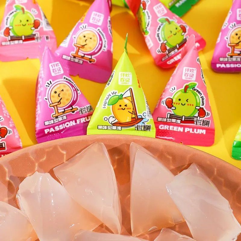 仟欢百记别冻我三角冻水果味果冻独立小包装儿童小零食办公室休闲