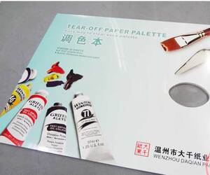 A4A3调色本36张纸质调色盘一次性调色板调色纸美术用品可撕