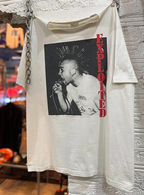 The Exploited朋克乐队欧美复古摇滚vintage高街潮牌纯棉短袖T恤
