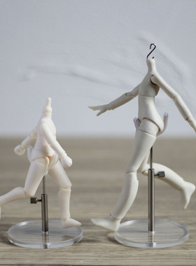 12分BJD支架OB11娃娃站立支架gsc素体透明亚克力可调节不锈钢支架