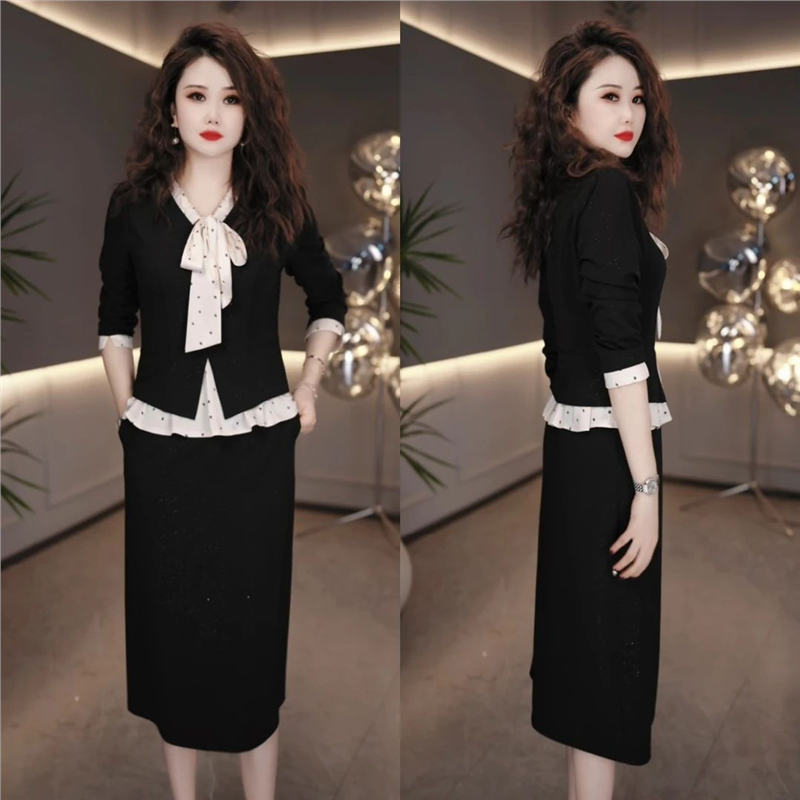 连衣裙2025新款今年流行爆款早秋时尚优雅显瘦气质名媛长袖中长款