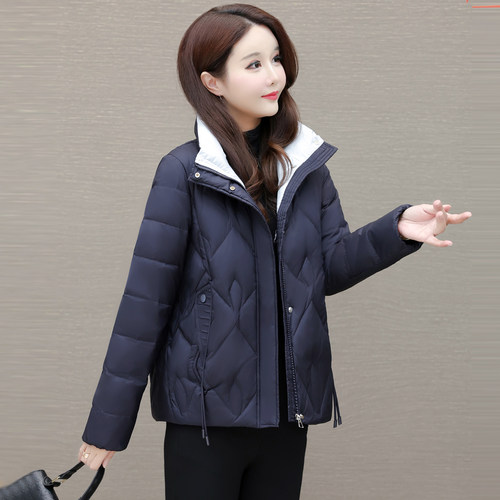 嘉兴九江轻薄版型好看白鸭绒羽绒服高充绒量小个子洋气短款冬装