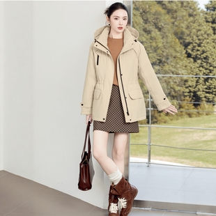 2025新款羽绒服翻新女士一手长派克抽绳脱卸定做改非半九成品衣壳