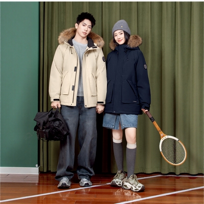 情侣脱卸派克防风羽绒服翻新改造