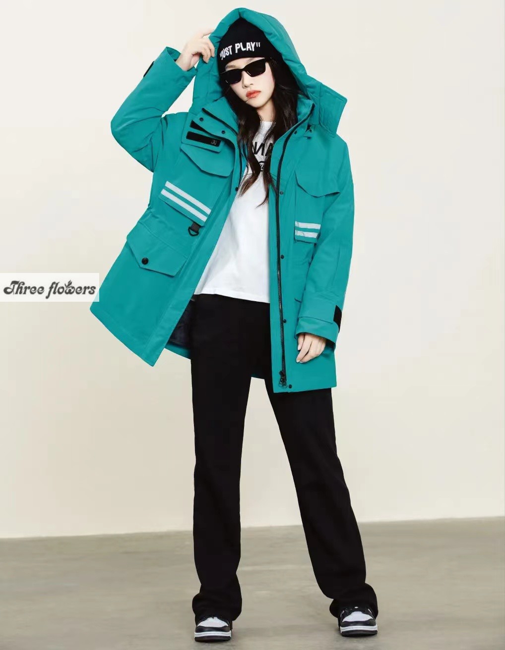 特惠衣壳女派克脱卸羽绒服活里活面半九成品充绒加工定制2788