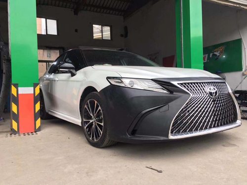 适用于8代18凯美瑞改装大包围雷克萨斯LS款前杠中网凯美瑞升级