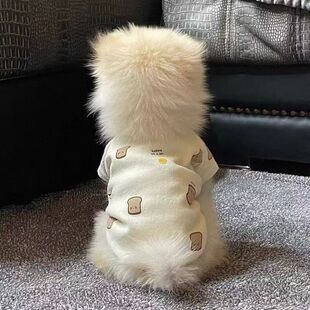 德绒打底衫秋冬狗狗衣服猫咪宠物泰迪比熊博美雪纳瑞小型犬家居服