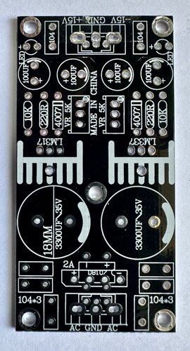 LM317 LM337直流可调稳压电源板 正负可调稳压电源