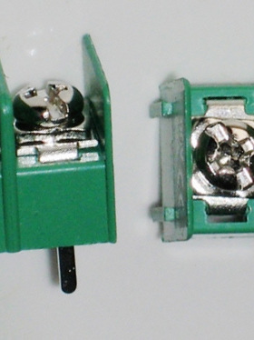 MG/KF7.62接线端子 PCB接线端子 2P可拼接  绿色/黑色