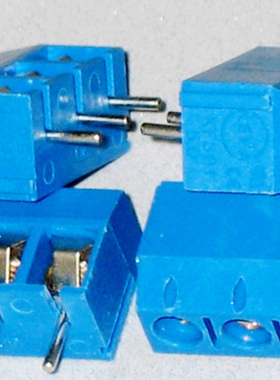KF301-3P 接线端子座 5.08mm(5.0mm) 蓝色 可拼接 300V 16A