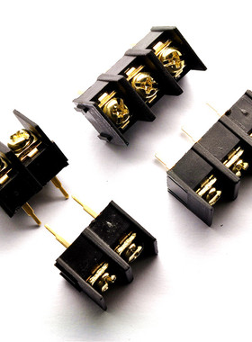 栅栏式连接端子KF/MF/DG1000-2P-3P黑色可拼接 10mm脚距