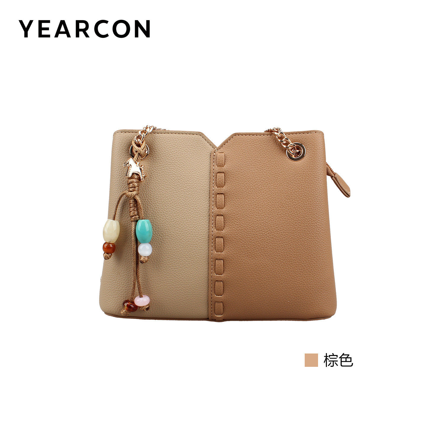 意尔康女包2026春季新款女士时尚通勤大容量单肩斜挎背包61Y29649