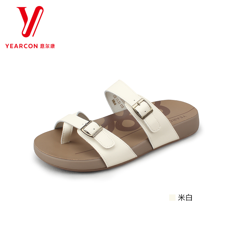 意尔康简约女凉鞋夹板拖鞋