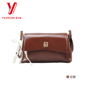 意尔康包包女2025新款秋季百搭通勤包时尚小方包单肩斜挎55Y25201