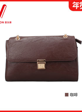 意尔康女包2025冬季新款时尚百搭单肩斜挎包女休闲包57Y29555