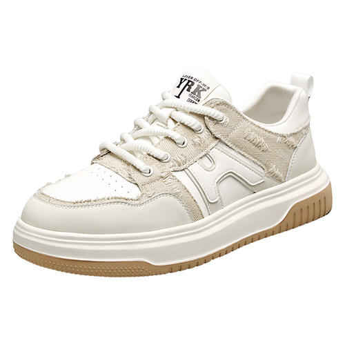 意尔康男鞋新款增高透气休闲板鞋