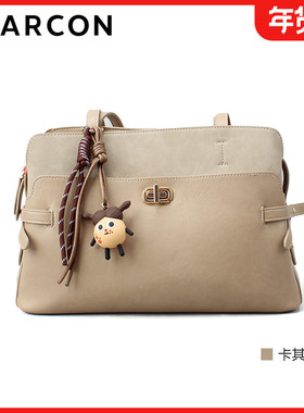 意尔康女包2025秋季新款时尚百搭单肩斜挎包感手提包55Y28467