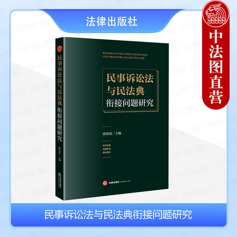 中法图正版 2024新民事诉讼法与民法典衔接问题研究 郭伟清 民事程序法民事实体法民事诉讼法关系新民法典司法实务理论 法律出版社