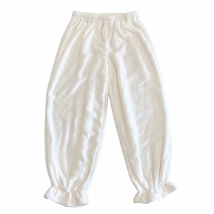 秋冬汉服加绒中裤内搭打底加厚保暖日常舒适居家睡裤安全休闲裤