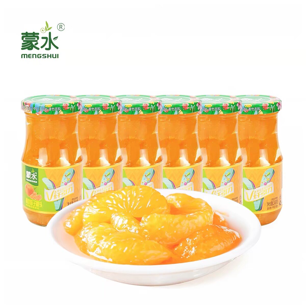 蒙水248g混合水果罐头整箱