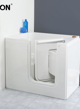 狮林老年人开门步入式浴缸无障碍淋浴一体日式坐泡浴缸残疾人浴盆