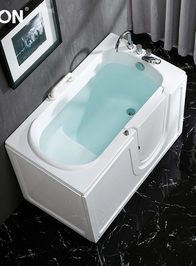 狮林老人坐泡浴缸无障碍侧开门步入式浴缸残疾人浴盆家用日式浴缸