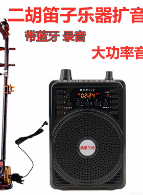 二胡无线扩音器48W大功率扩音机教师导游用 笛子葫芦丝乐器拾音器