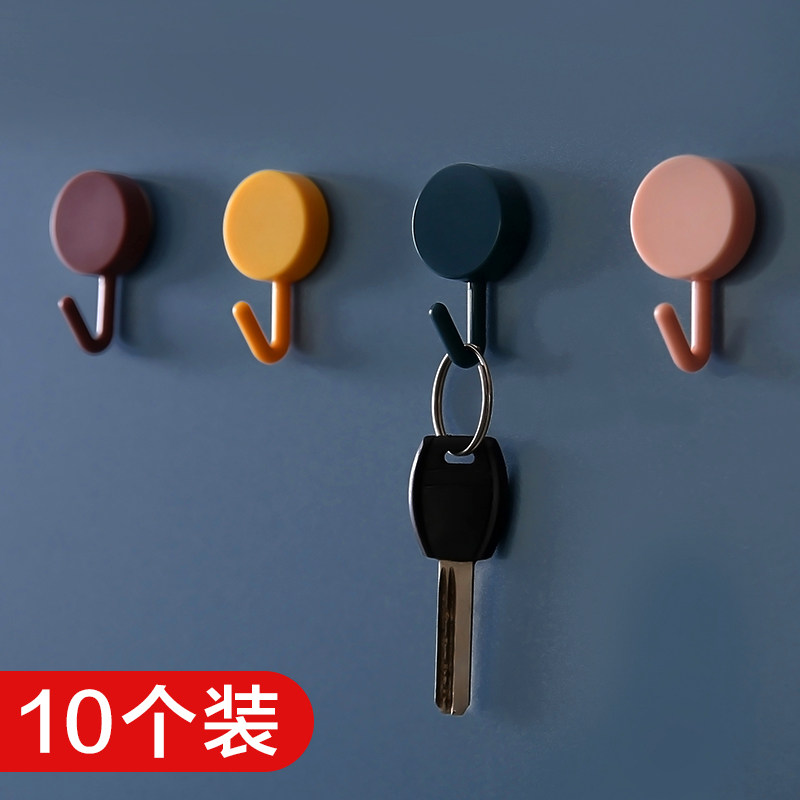 挂钩强力粘胶贴墙壁壁挂厨房创意可爱挂勾无痕免打孔门后浴室粘钩