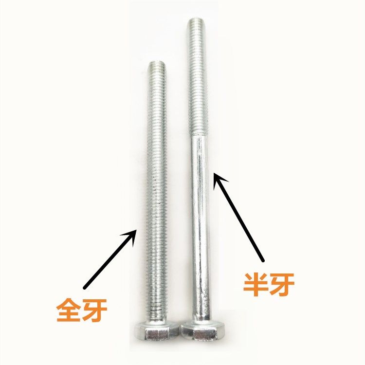 M6M8M10M12M16]4.8级国标镀锌外六角螺丝镀锌螺栓外六角