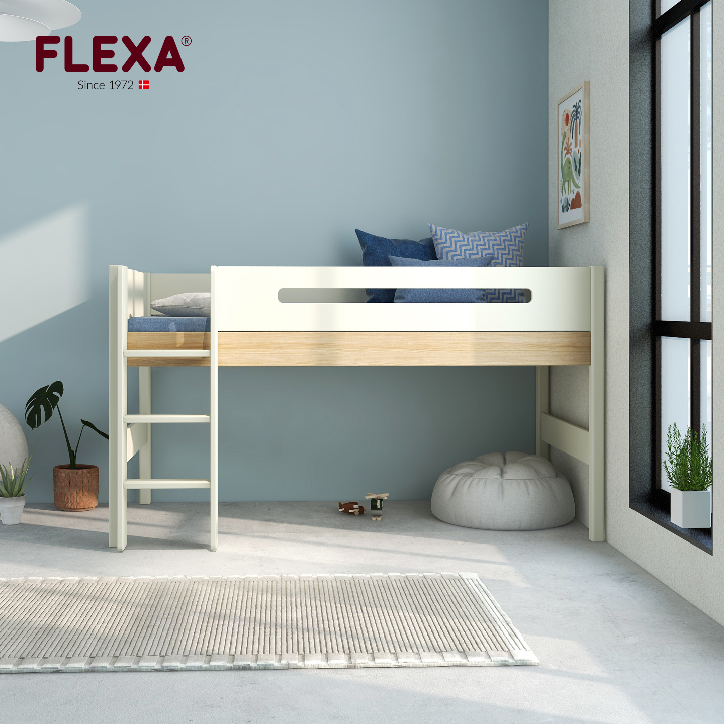 FLEXA/芙莱莎实木中高儿童床