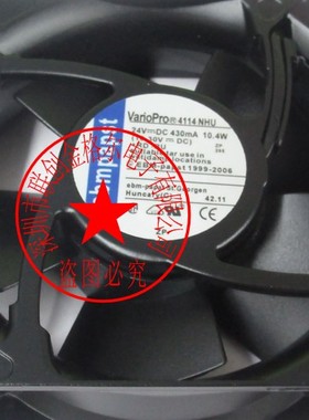 4114NHU 24VDC430MA 10.4W 2 线 原装正品德国进口 进口风机
