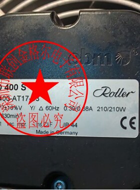 S4D400-AT17-53 380V140W S4D400S 400V210W原装进口风机