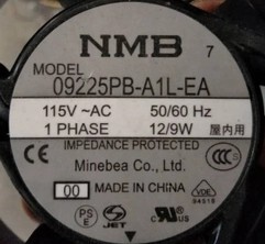 09225PB-A1L-EA-00  AC115V 12/9W 原装正品 9CM铝框交流风扇