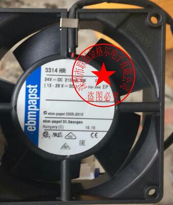 3314HR 24V 210MA 5W原装正品德国进口 92*92*32高端设备风扇